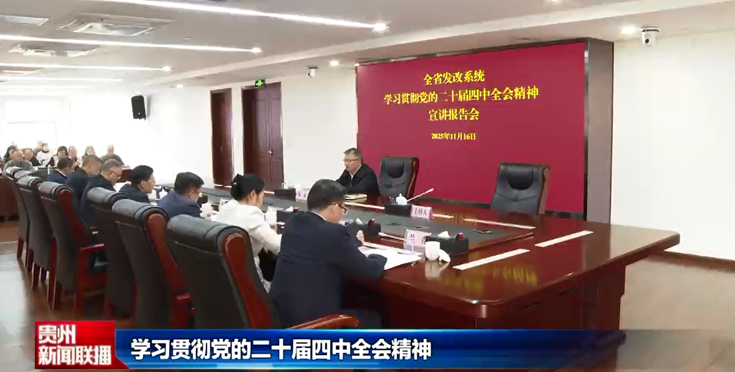 【学习贯彻党的二十届四中全会精神】省委宣讲团向全省发改系统等宣讲